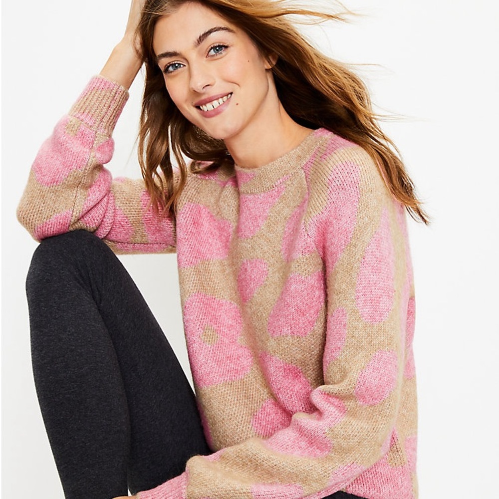 Lou & Grey Leopard Print Sweater
